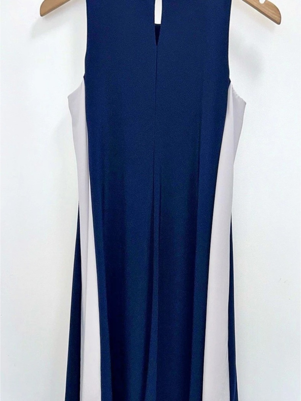 Lauren Ralph Lauren Color Block Maxi Dress in Blue & White Like New